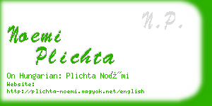 noemi plichta business card